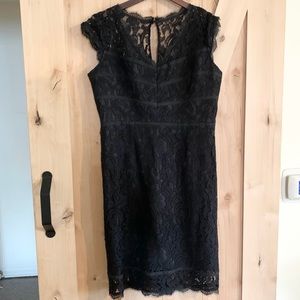 Adrianna Papell black lace cocktail dress size 12